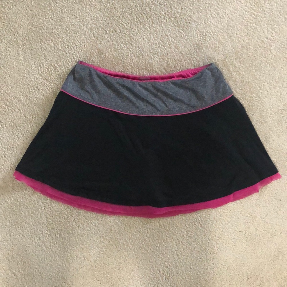 Athletic Skirt in Pink, Black and Gray